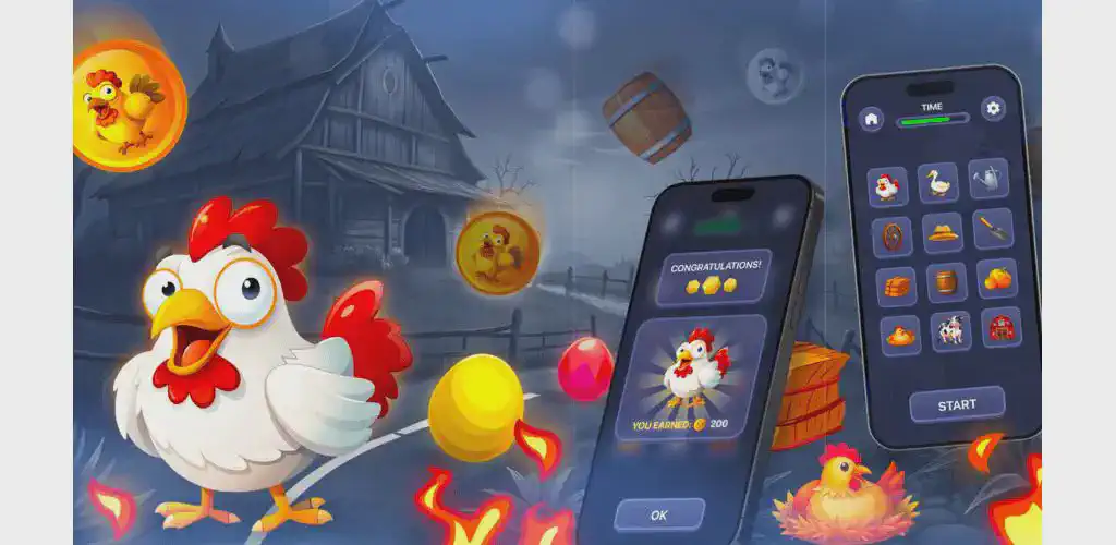 Chicken Road gameplay on a mobile device showcasing instant browser play at Valor Bet